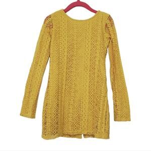 Allen Solly Junior Kids's Lace Long Sleeve Dress with Lining